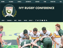 Tablet Screenshot of ivyrugby.com